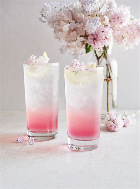 Lilamonade (limonade fizz au lilas) .